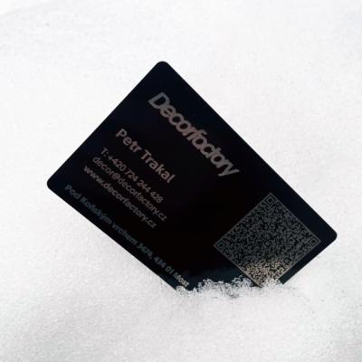 Laser -  kovová vizitka